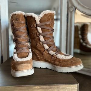 Timberlands boots with fur